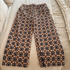 Anthropologie Maeve Floral Trousers